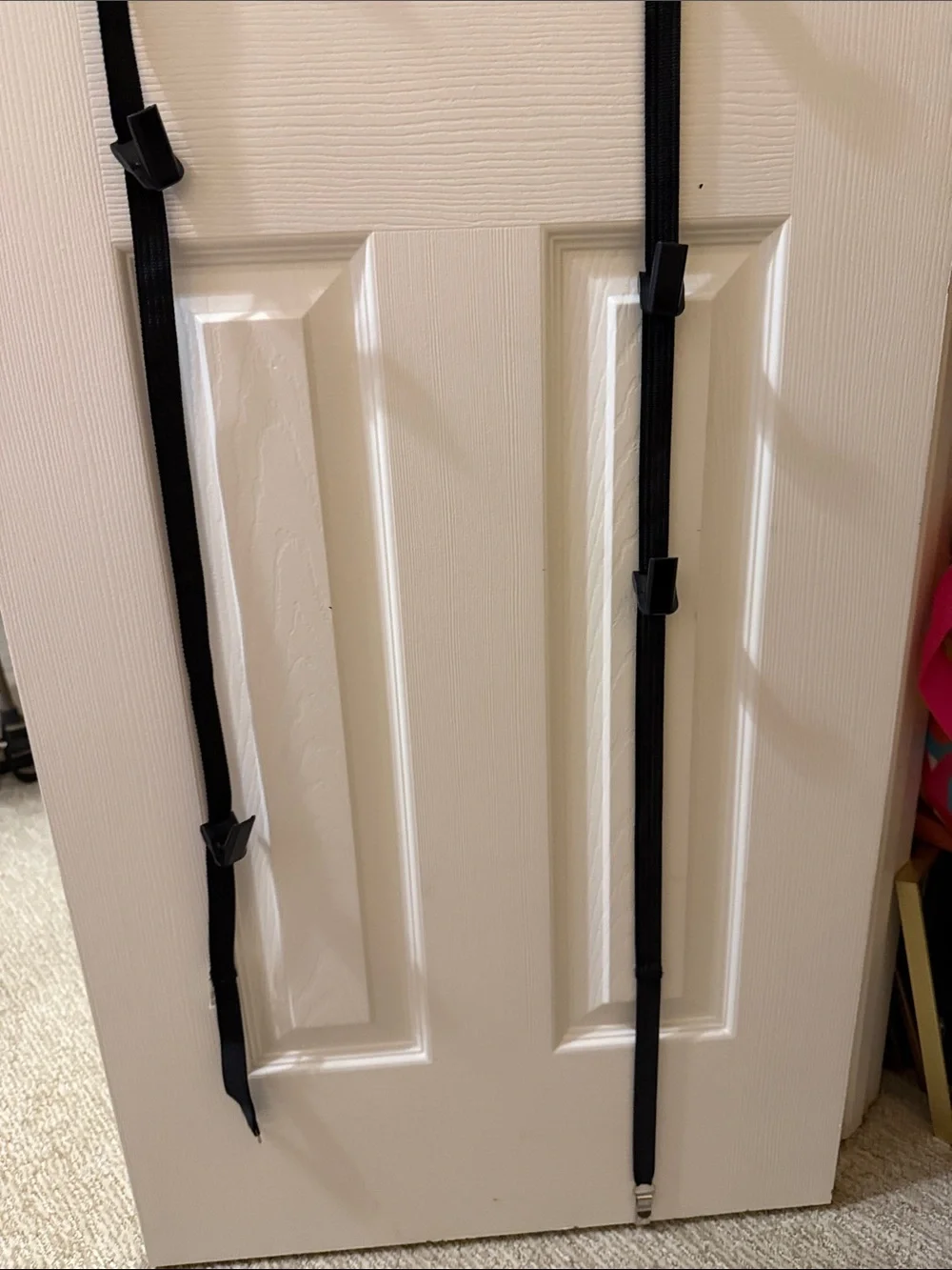 3 for $30❤️ Black Over-Door Hanging Hook Straps for Organized Storage